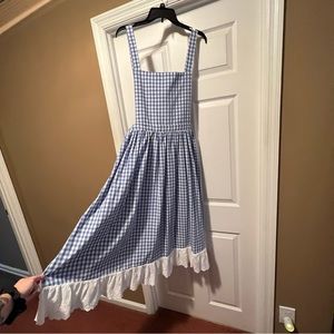 Shein Curve blue gingham Dorothy Halloween costume dress size 1X